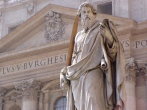 Statue of St Paul at the Vatican.